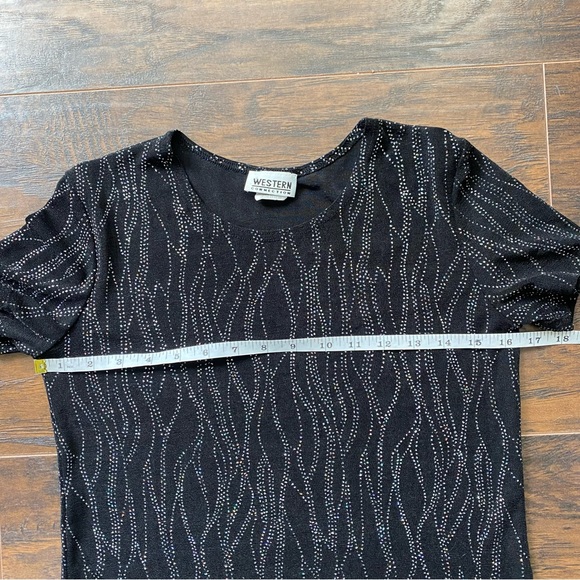 vintage sparkling print top - Picture 4 of 6